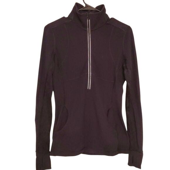 LULULEMON Star Runner Pullover Hyper Stripe Black/Black Size 6 - Picture 2 of 4